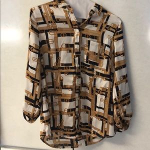 Convertible button up blouse